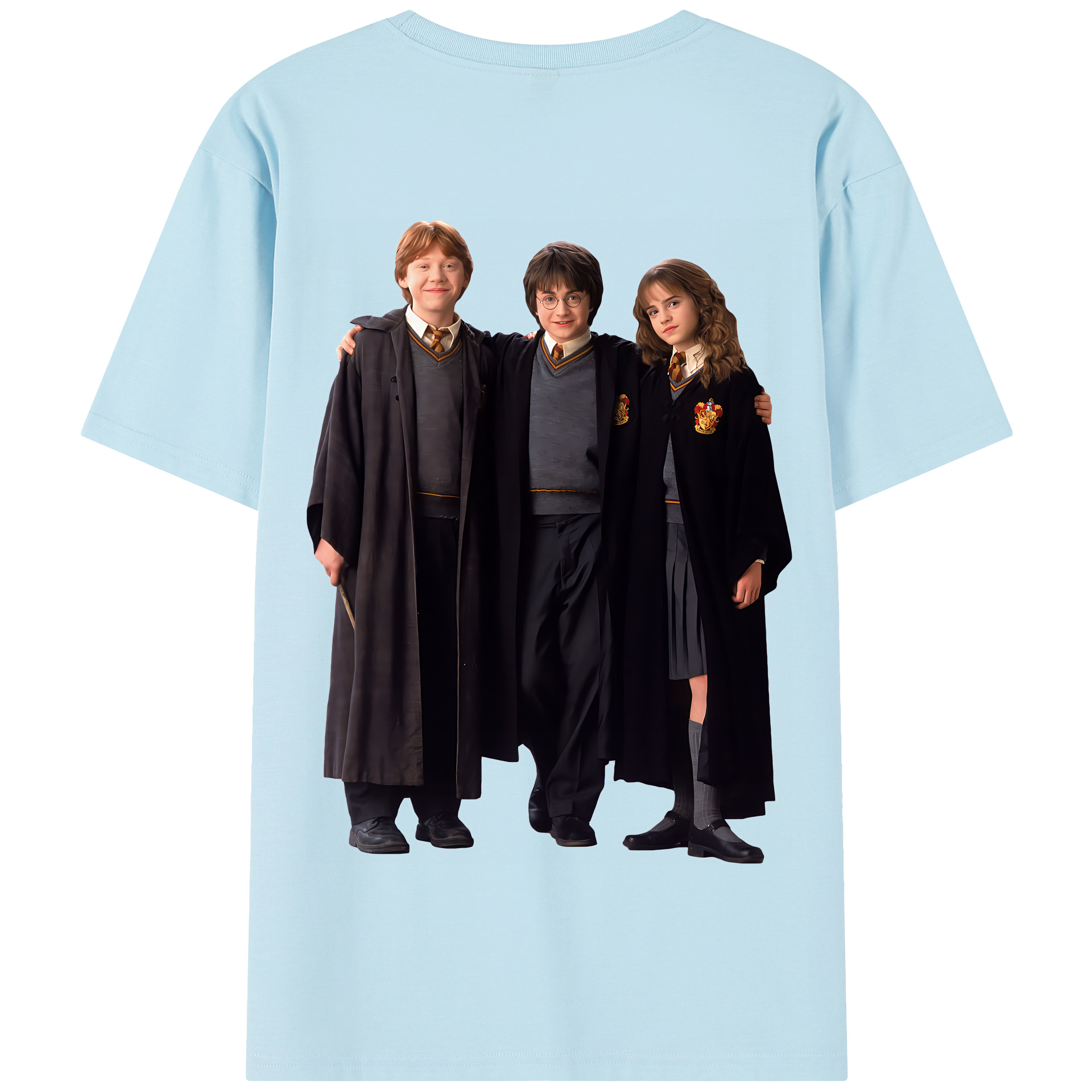 （画像用） Harry Potter ハリー・ポッターシリーズ 綿100％半袖Tシャツ（背面プリント）
